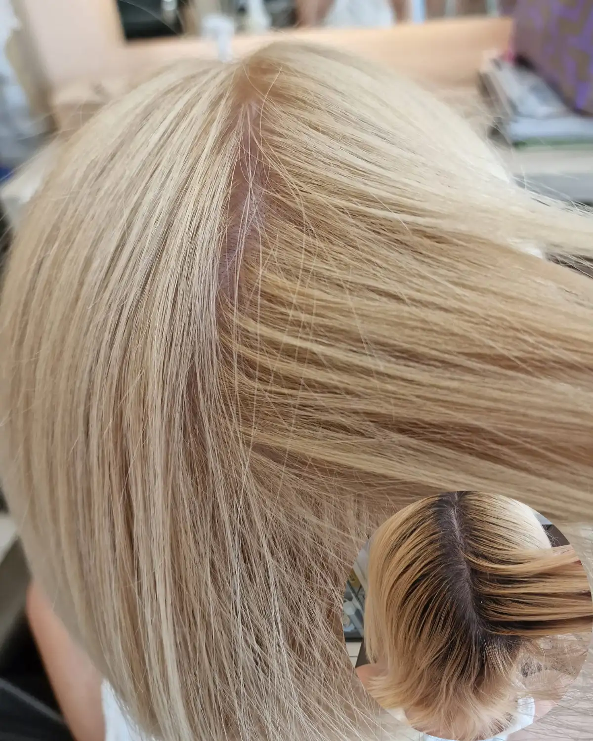 Ολική βαφή μαλλιών στο X-25 Hair & Nails Studio