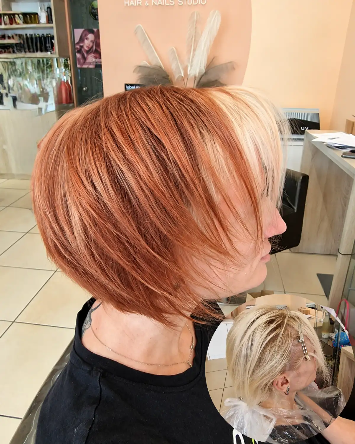Αλλαγή χρώματος σε γυναικεία μαλλιά στο X-25 Hair & Nails Studio