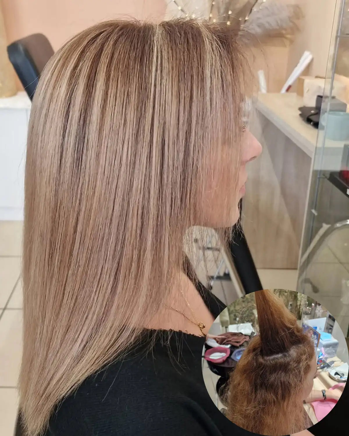 Ξανθό Balayage στο X-25 Hair & Nails Studio